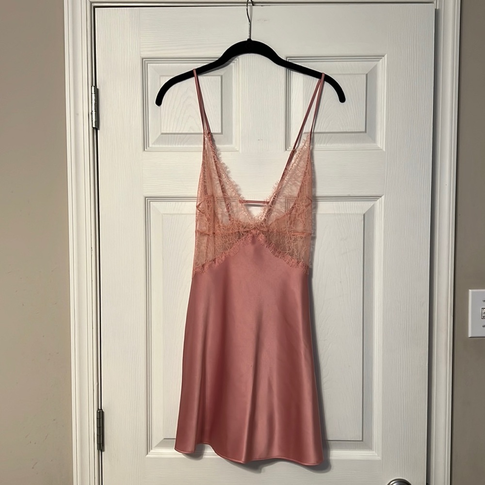 Victoria’s Secret satin and lace slip. NWOT